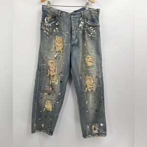 Magnolia Pearl Calico Denim Jeans